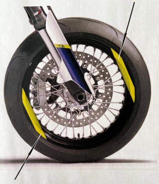 Felgenaufkleber Set Husqvarna 701